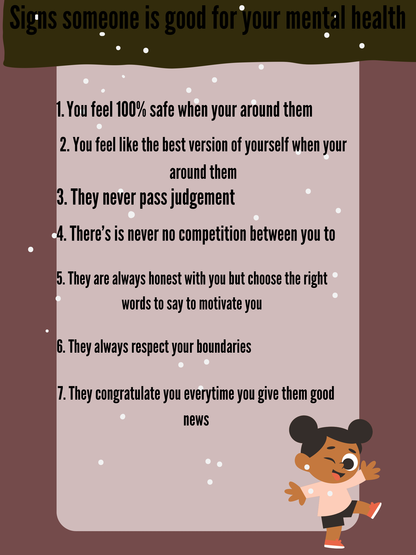 Signs someone is good for your mental health